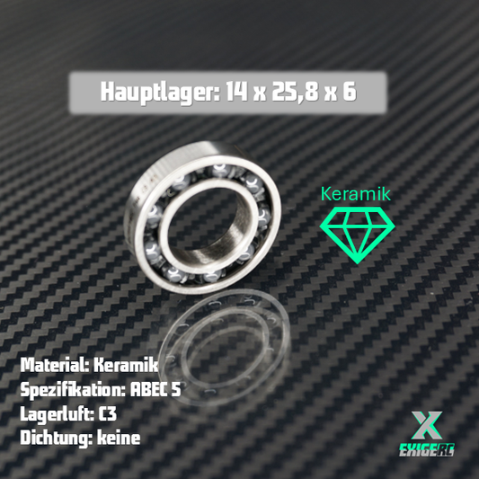 FX Motoren Hauptlager 14x25,8x6
