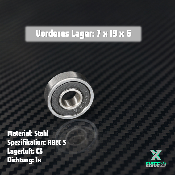 OS Max & OS Speed Vorderes Lager 7x19x6