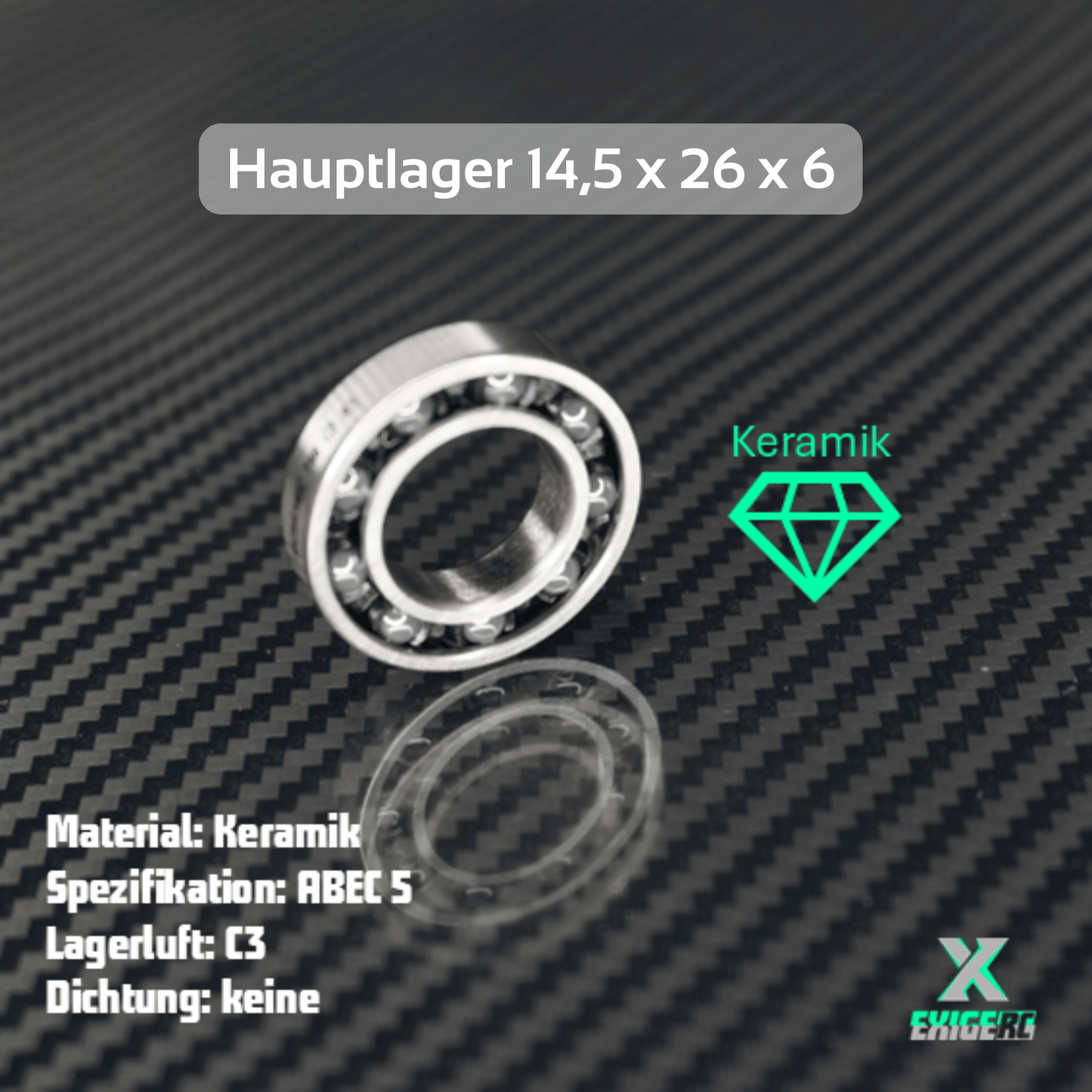 Novarossi Hauptlager 14,5x26x6