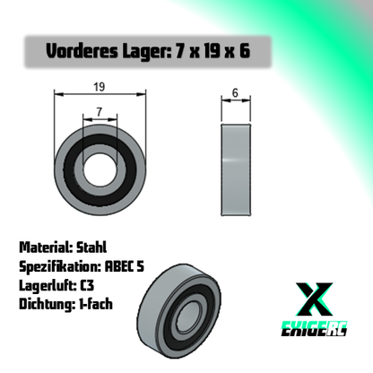 PICCO Vorderes Lager  7x19x6